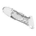 Насадка на член - Pretty Love Penis Sleeve 8.7" Clear - мініатюра 6