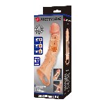 Подовжуюча насадка на член - Pretty Love Extension Penis Sleeve Flesh, 28 см - мініатюра 11