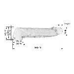 Подовжуюча насадка на член - Pretty Love Extension Penis Sleeve Clear, 26 см - мініатюра 10