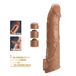 Подовжуюча насадка на член - Pretty Love Extension Penis Sleeve Latin, 26 см - мініатюра 3