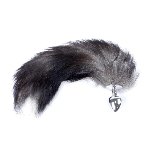 Анальна пробка - Fox Tail 2XL - Black - мініатюра 3