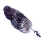Анальна пробка - Fox Tail 2XL - Black - мініатюра 5