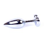 Анальна пробка - Jewellery Silver Heart Plug - Red - мініатюра 6