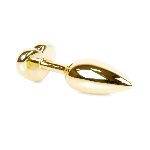 Анальна пробка - Jewellery Gold Heart Plug - Red - мініатюра 4