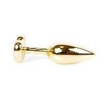 Анальна пробка - Jewellery Gold Heart Plug - Red - мініатюра 5