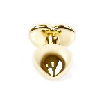 Анальна пробка - Jewellery Gold Heart Plug - Red - мініатюра 3