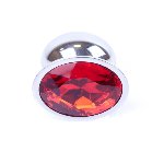 Анальна пробка - Jewellery Silver Plug - Red - мініатюра 2