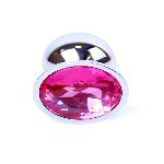 Анальна пробка - Jewellery Silver Plug - Pink - мініатюра 2