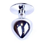 Анальна пробка - Jewellery Silver Plug - Black - мініатюра 3