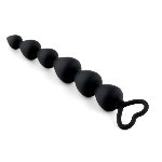 Анальний ланцюжок - Anal Beads Heart Black - мініатюра 3