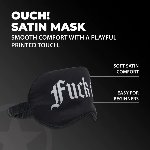 Маска на очі - Ouch! Satin Blindfold Fuck Off Black - мініатюра 2