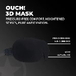 Маска на очі - Ouch! 3D Blindfold Black - мініатюра 2