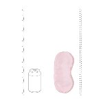 Маска на очі - Ouch! Satin Blindfold Powder Pink - мініатюра 4