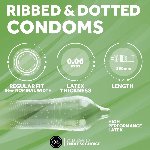 Презерватив - EXS Ribbed And Dotted Condom, 1 шт. - мініатюра 2