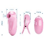 Секс набір - Pretty Love Imonie 3 in 1 Nipple Clamp & Bullet Vibrator Set - мініатюра 9