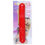 Двосторонній фалоімітатор - Flexible Double Dong Red - мініатюра 5