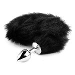 Анальна пробка - Fox Tail Black, XL - мініатюра 5