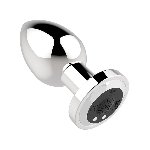 Анальна пробка - Rechargeable Butt Plug Vibrator Silver - мініатюра 4