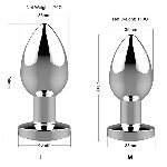 Анальна пробка - Rechargeable Butt Plug Vibrator Silver - мініатюра 6