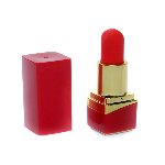 Міні-вібратор - Rechargeable Lipstick Vibrator Red - мініатюра 2