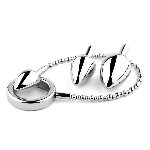 Анальна пробка зі змінними елементами - Jewellery Metal Anal Plug No. 4 - мініатюра 3