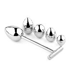 Анальна пробка зі змінними елементами - Jewellery Metal Anal Plug No. 3 - мініатюра 2