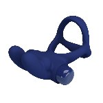 Ерекційне кільце - Pretty Love Powerful Vibro Cock Ring Bunny Blue - мініатюра 7