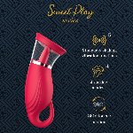 Вакуумний стимулятор з язичком - Licking Tongue Suction Vibrator Erospace Sweet Play A18 - мініатюра 2