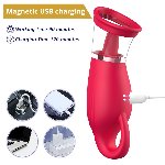 Вакуумний стимулятор з язичком - Licking Tongue Suction Vibrator Erospace Sweet Play A18 - мініатюра 14