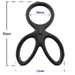 Ерекційне кільце - Triple Silicone Cock Ring Erospace Men’s Play B14 - мініатюра 10