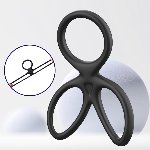Ерекційне кільце - Triple Silicone Cock Ring Erospace Men’s Play B14 - мініатюра 12