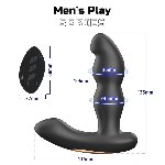 Масажер простати - Prostate Massager With Vibration & 360° Rotation Erospace Men’s Play B12 - мініатюра 8
