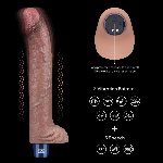 Вібратор - Real Softee Rechargeable Silicone Vibrating Dildo 11" (пошкоджено упаковку) - мініатюра 2