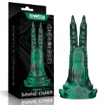 Вібростимулятор - Double-Claw Vibrating Silicone Dildo Savage Charm - мініатюра 1