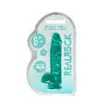 Фалоімітатор - Realrock Dildo 6" Turquoise - мініатюра 1