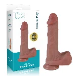 Фалоімітатор - Erospace Natural Play Silicone Dildo D2, 20.6 см - мініатюра 1