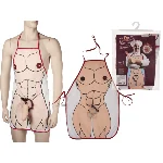 Кухонний фартух з плюшевим пенісом Sexy Apron Male Body With Plush Penis - мініатюра 1