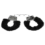 Наручники - Ouch! Beginner's Handcuffs Furry Black - мініатюра 1