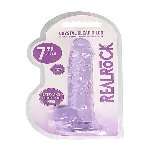 Фалоімітатор - Realrock Dildo 7" Purple - мініатюра 1
