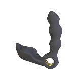 Масажер простати - Angelo Male Prostate Triple Stimulation Black - мініатюра 1