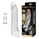 Подовжуюча насадка на член - Pretty Love Extension Penis Sleeve Clear, 26 см - мініатюра 1