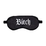 Маска на очі - Ouch! Satin Blindfold Bitch Black - мініатюра 1