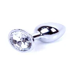 Анальна пробка - Jewellery Silver Plug - Clear - мініатюра 1