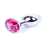 Анальна пробка - Jewellery Silver Plug - Pink - мініатюра 1