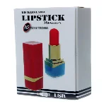 Міні-вібратор - Rechargeable Lipstick Vibrator Red - мініатюра 1