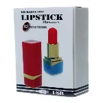 Міні-вібратор - Rechargeable Lipstick Vibrator Black - мініатюра 1