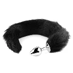 Анальна пробка - Fox Tail Black, XL - мініатюра 1