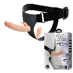 Двосторонній страпон - Ultra Passionate Harness Charlotte 5.5" - мініатюра 1