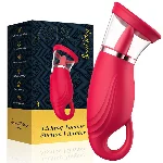 Вакуумний стимулятор з язичком - Licking Tongue Suction Vibrator Erospace Sweet Play A18 - мініатюра 1