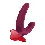 Подвійний фалоімітатор Fun Factory RYDE Wine Red (м'яте паковання!!!) - мініатюра 3